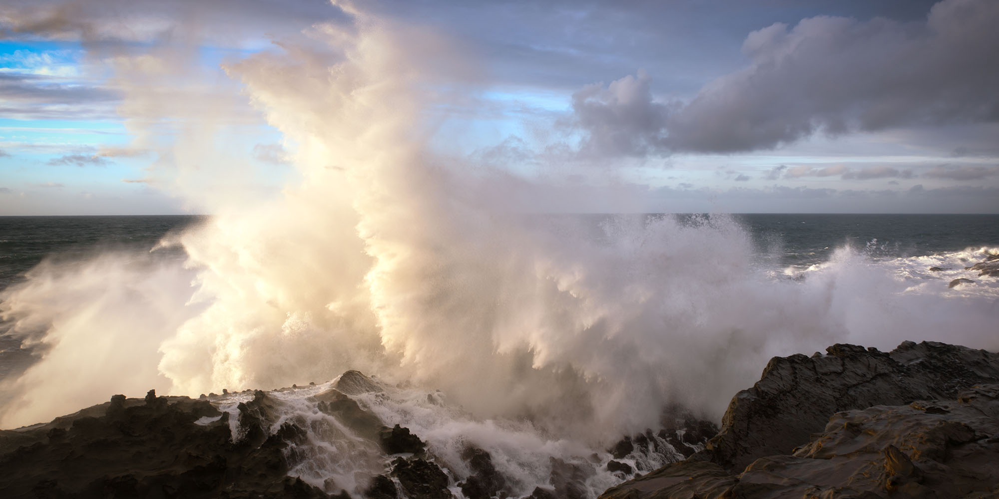 south coast ocean rocky shore wave