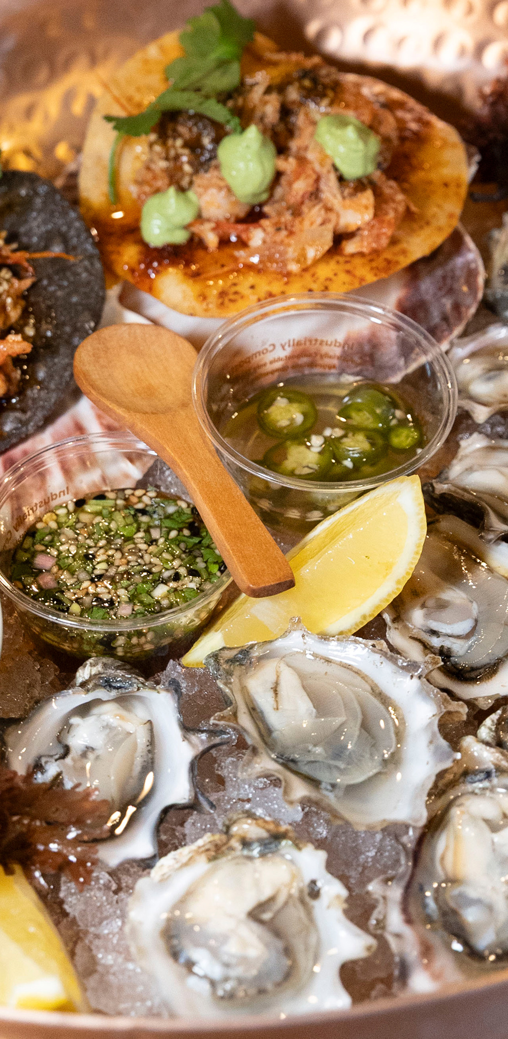 seafood platter oysters Winter Waters Galentines by Rachelle Hacmac